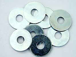 Rondelle en U galvanisée 6.4 x 18 x 1.6 mm à 100 pcs