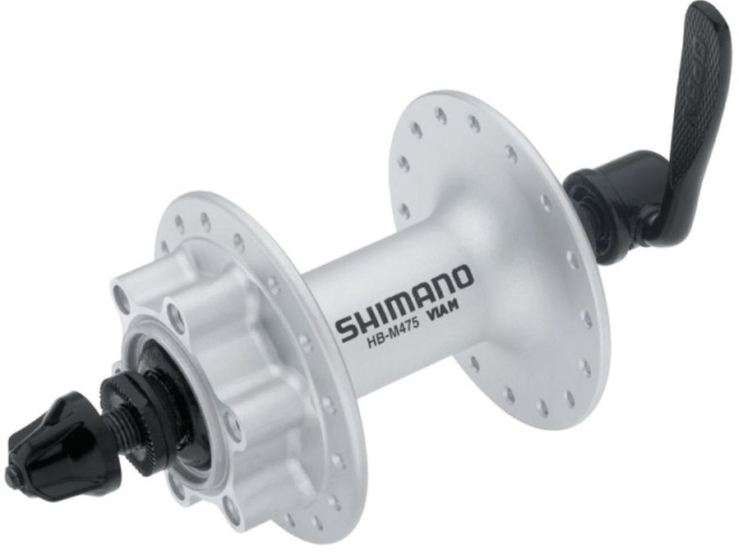 Shimano moyeu de roue avant Alivio HB-M475 100 mm 32 trous QR 6 trous argenté