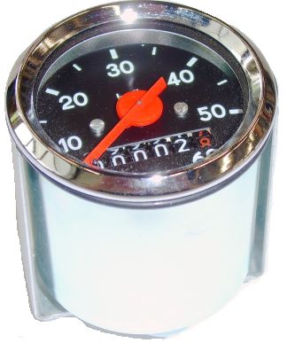 Tachokopf ø 48 mm VDO schwarz/chrom 60 km/h
