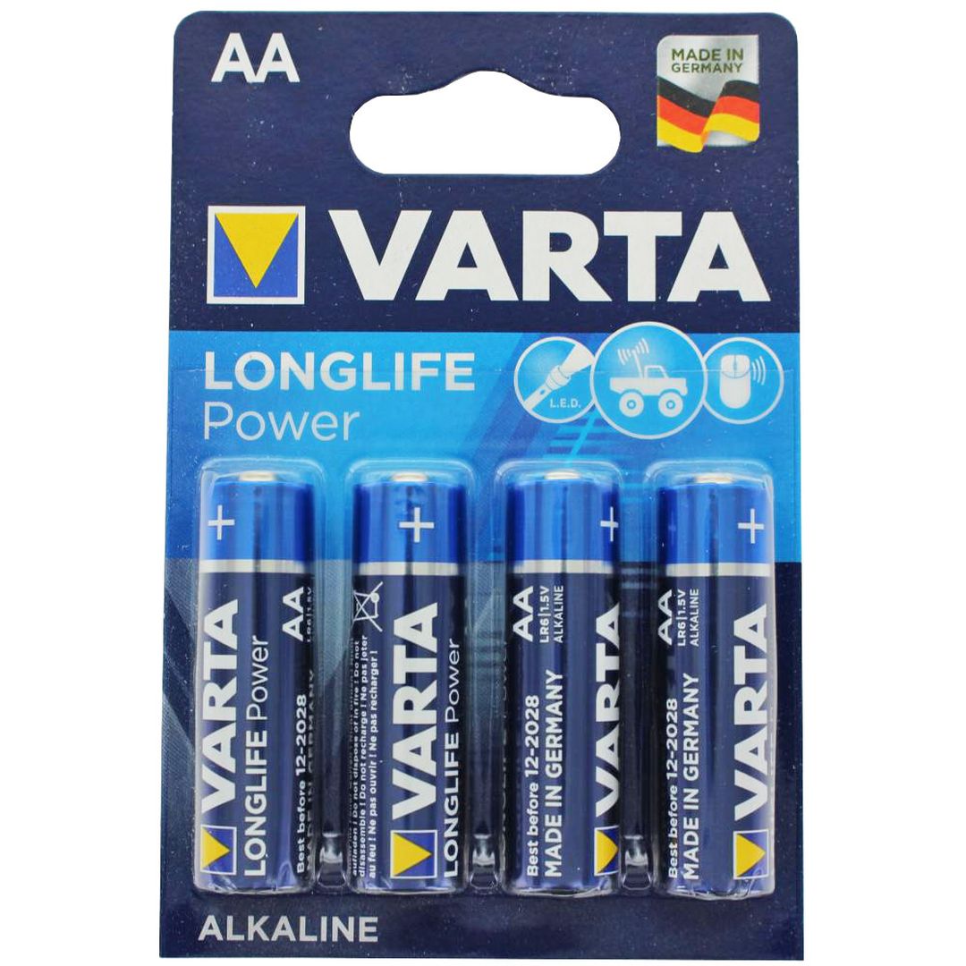 Varte pile AA LR6 ø 14.5 x 50.5 mm 1.5V Blister de 4 pcs