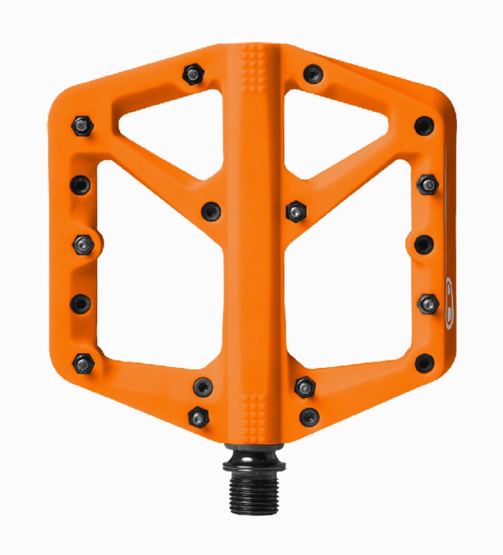 Crankbrothers pédale MTB "STAMP 1" alu. orange