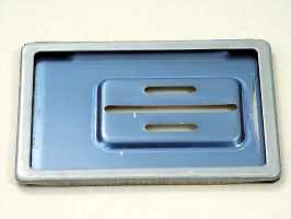 Nummernplatte Vik.Rätzer mit Rahmen Mofa Inox