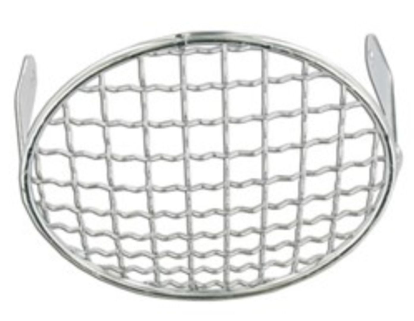 Grille de lampe ronde 13-15 cm chromée