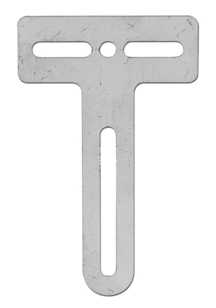 Halterung Rückstrahler Inox 120 x 75 x 2 mm