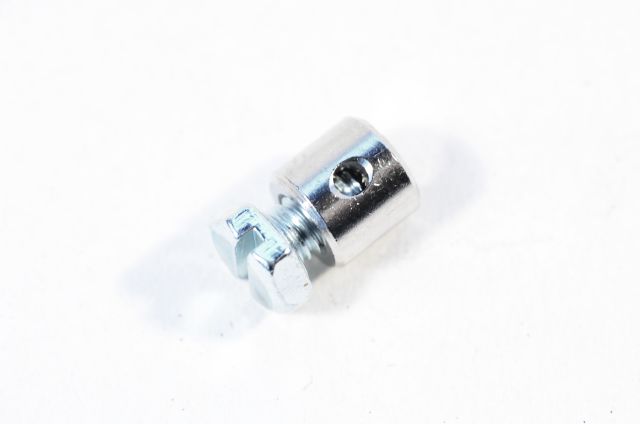 Schraubnippel 7 x 6.5 mm mit Schraube M4x6 verzinkt DIN 933 8.8 Ursprungsland: Nippel Deutschland, Schraube Taiwan HS 74153900