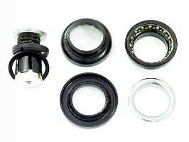 Neco Jeu de direction AHEAD 25.4 mm acier noir