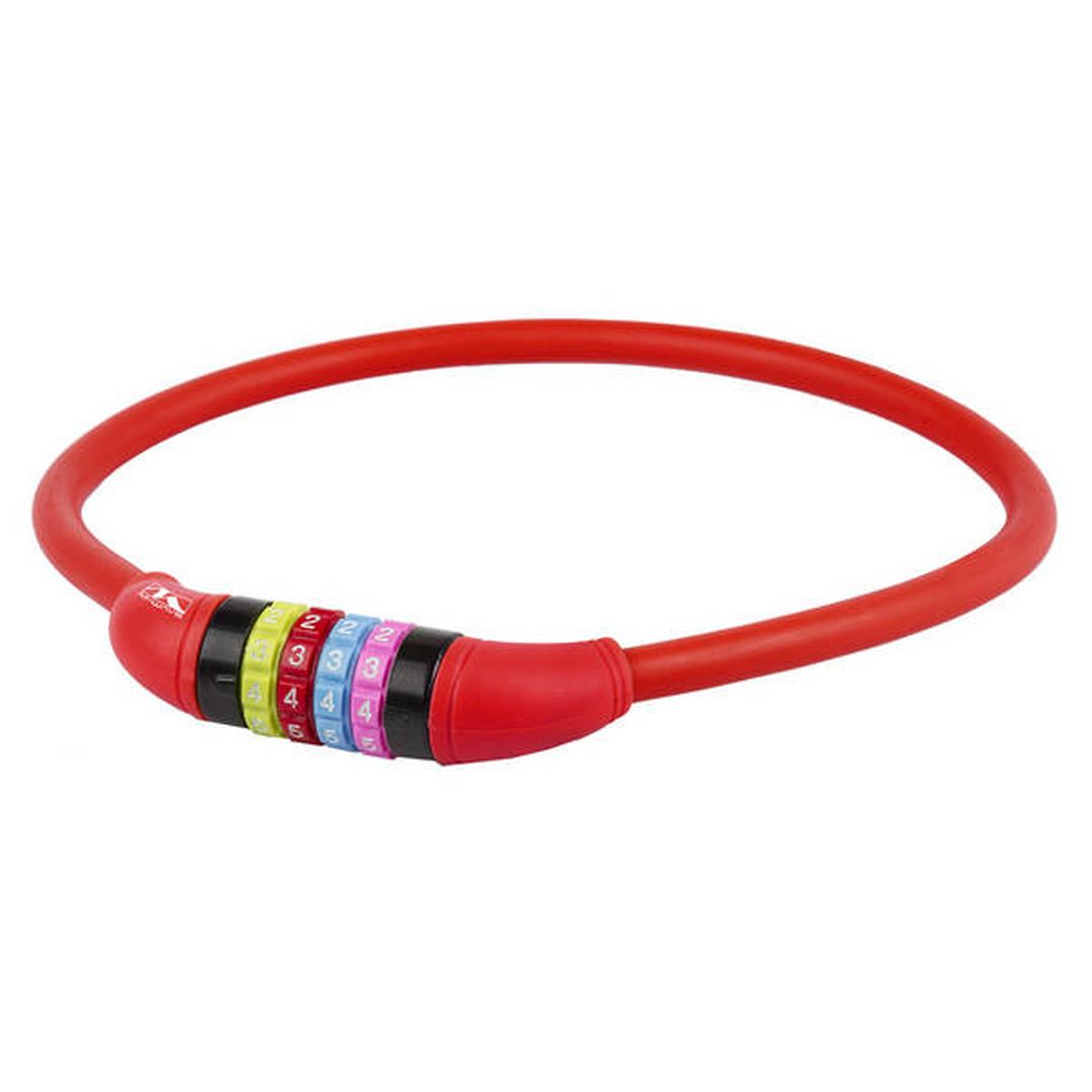 M-Wave Zahlenseilschloss DS 12.65 650 x 12 mm rot