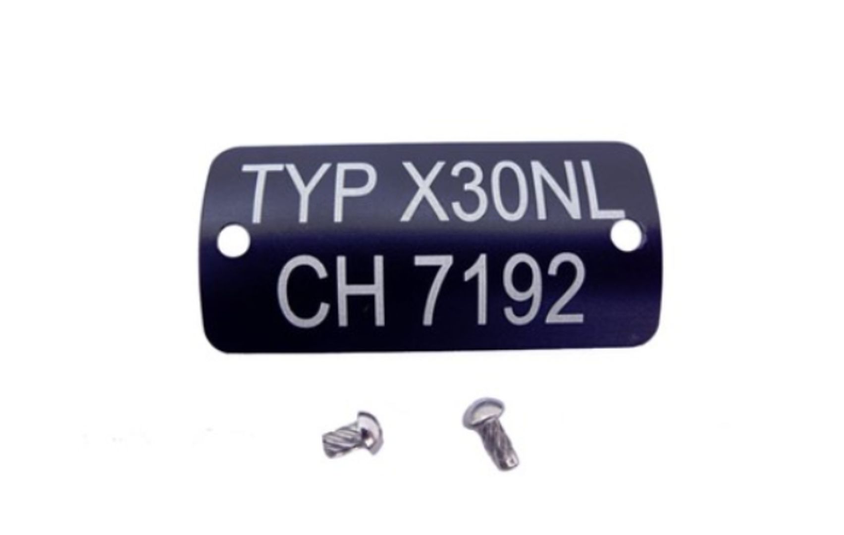 Puch plaque d'identification X30 NL CH7192 Prêt à monter incl. 2 crochets