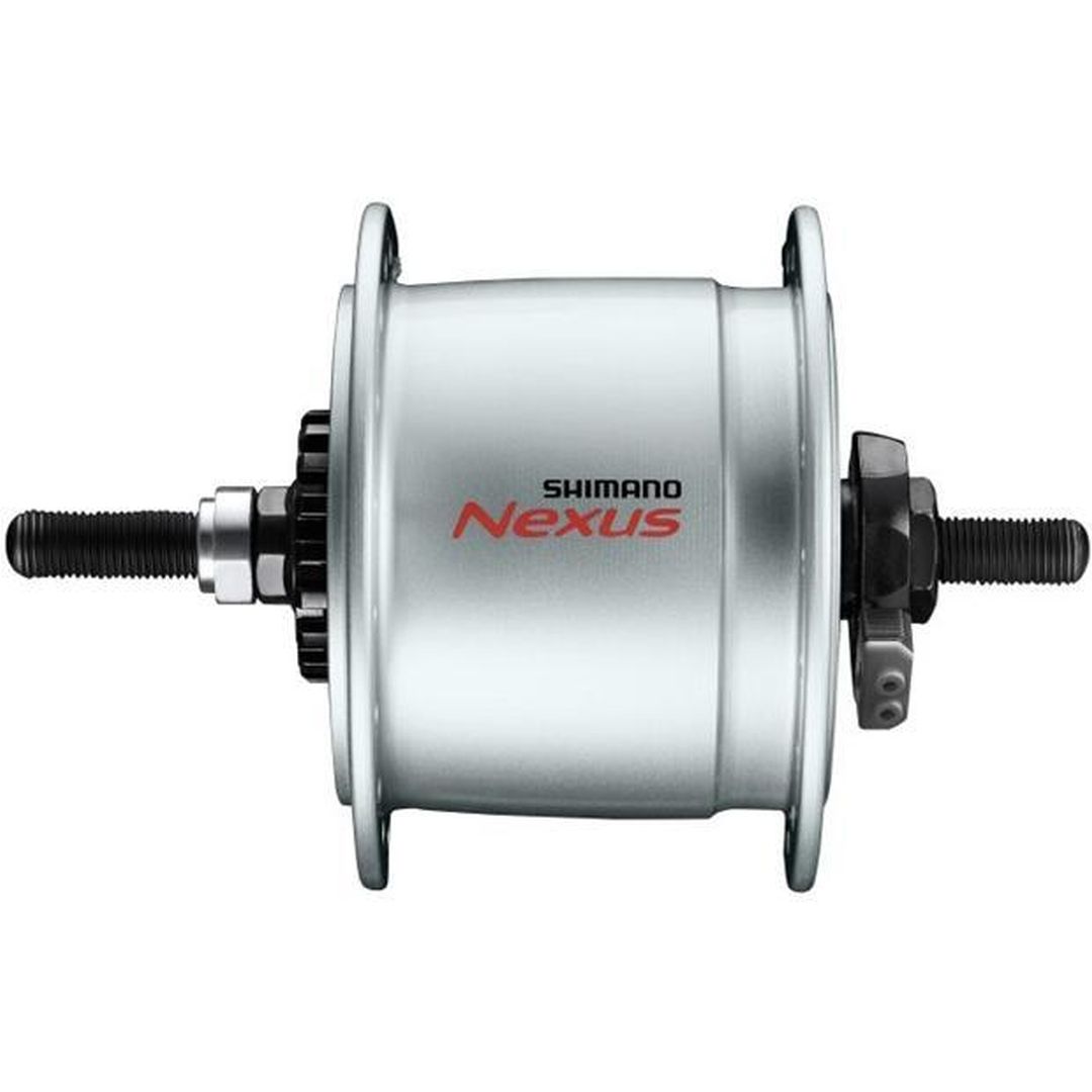 Shimano moyeu dynamo DH-C6000 100 mm freins à rouleaux 36 trous 6V/3.0W fermeture écrou argent