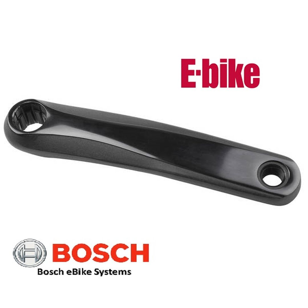 Samox manivelle gauche 170 mm alu noir pour Bosch/Brose