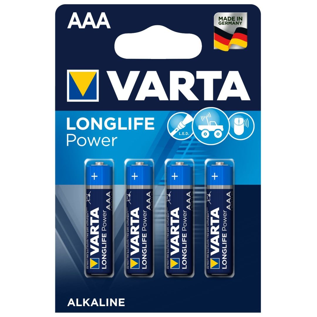 Varte pile 1.5V LR03 ø 10.0 x 42.0 mm Blister de 4 pcs