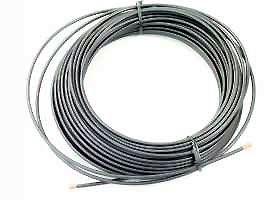Gaine de câble 3.0 x 5.3 mm anneau 25 m noir