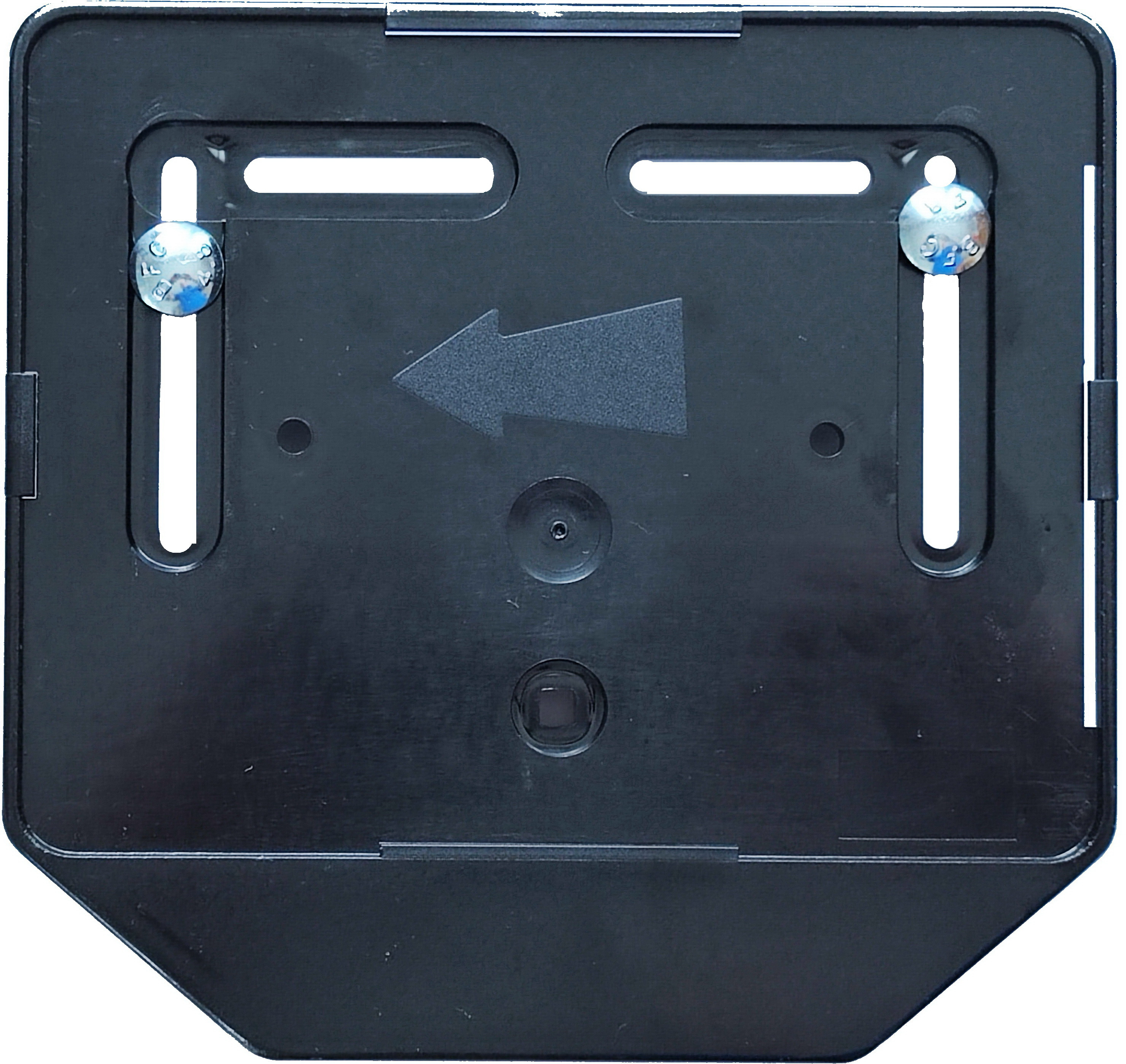 Nummernplatte Moto plastik unbedruckt schwarz