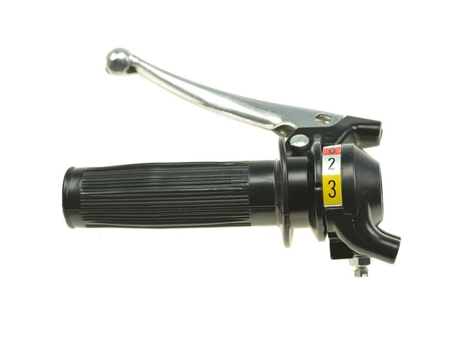 Schaltdrehgriff 3-Gang Imitation komplett schwarz