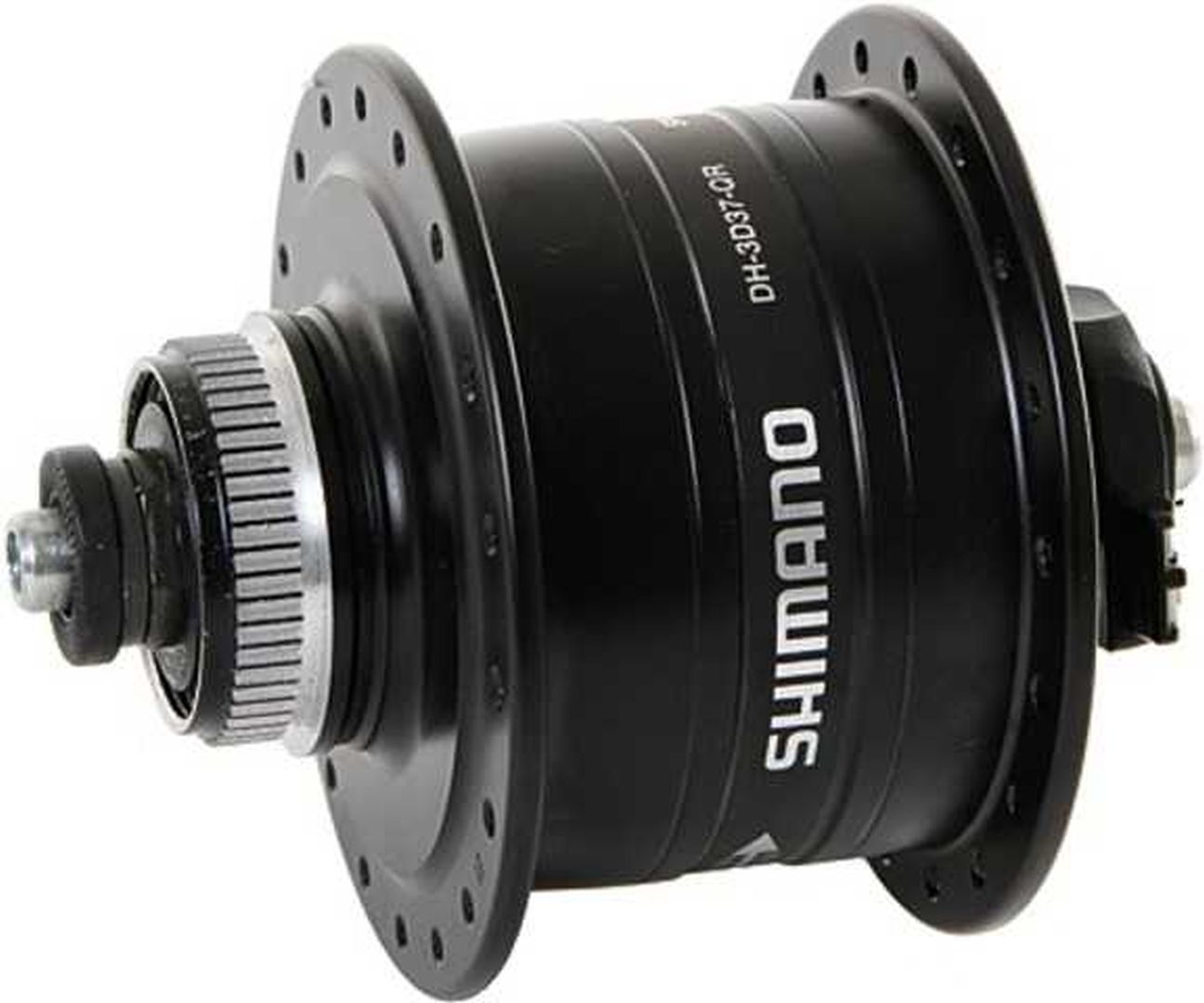 Shimano moyeu dynamo DH-3D37 100 mm Center-Lock 32 trous 6V/3.0W QR noir