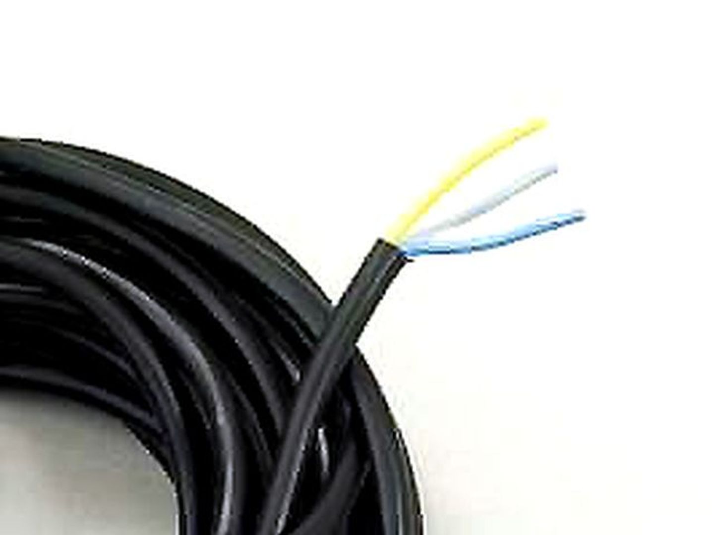 Lichtkabel 3-adrig à 5 m schwarz