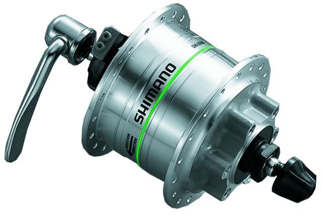 Shimano moyeu dynamo DH-3D32 100 mm 6 trous 32 trous 6V/3.0W QR argent