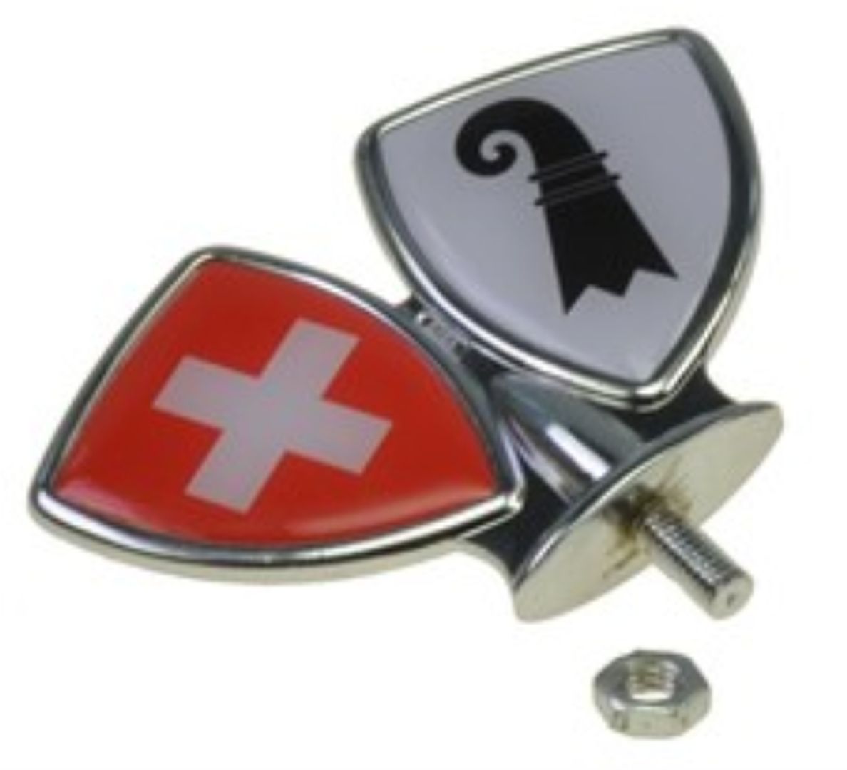 Schutzblech-Emblem / Zierwappen Basel Stadt