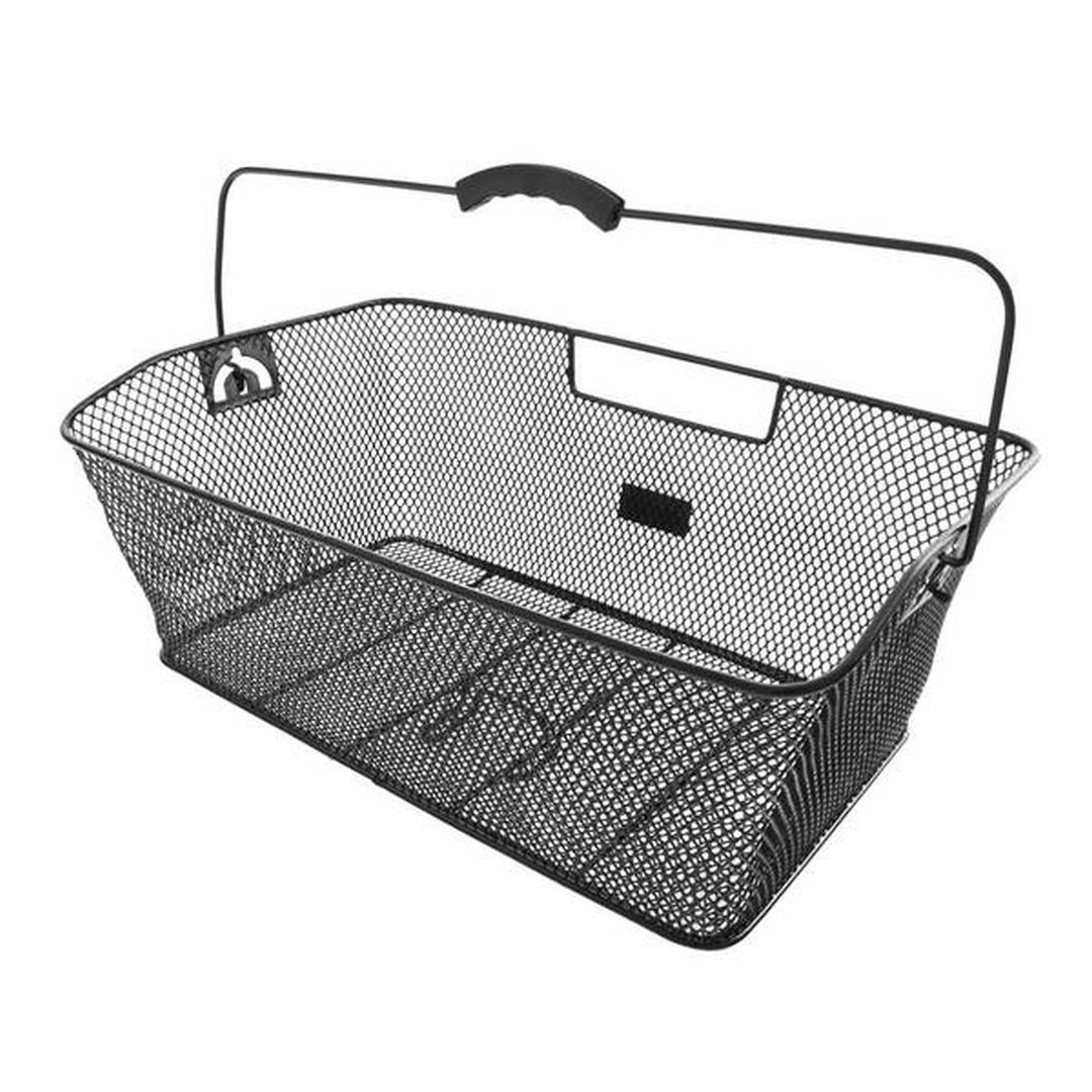 M-Wave panier plastifié à mailles serrées extra large 50 x 30 x 20 cm noir