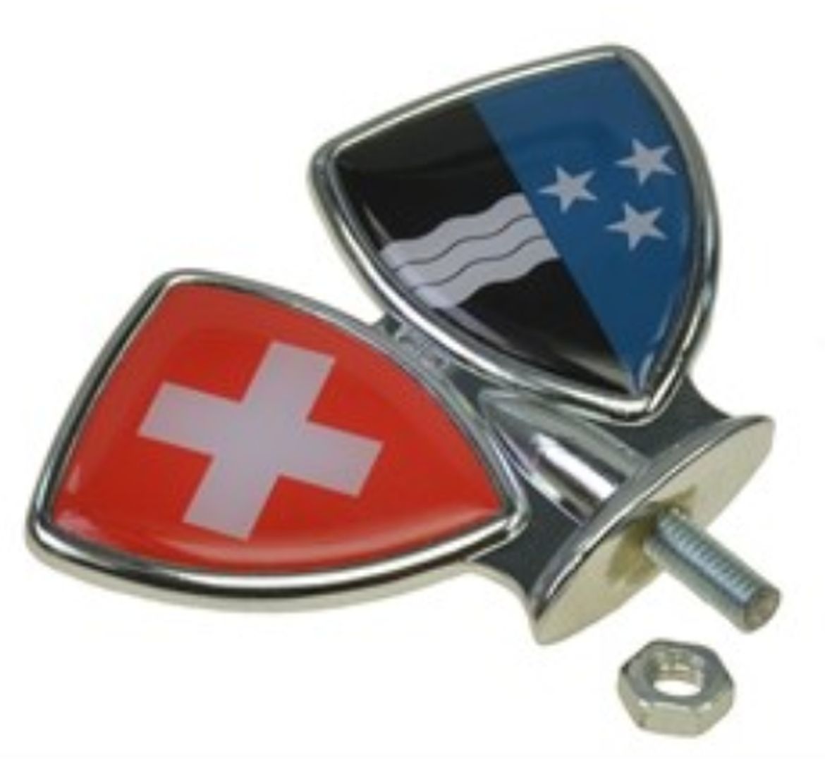 Schutzblech-Emblem / Zierwappen Aargau
