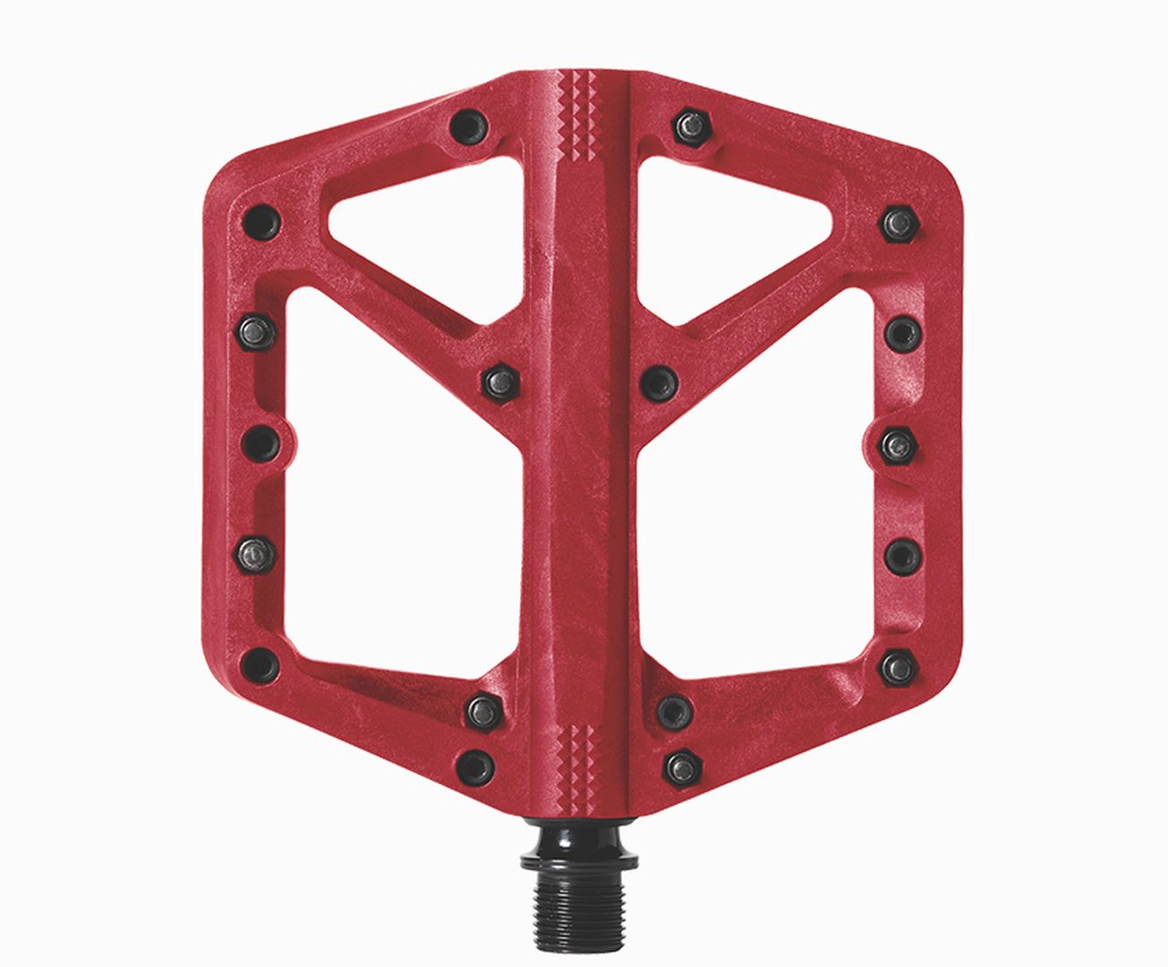 Crankbrothers pédale MTB "STAMP 1" alu. rouge