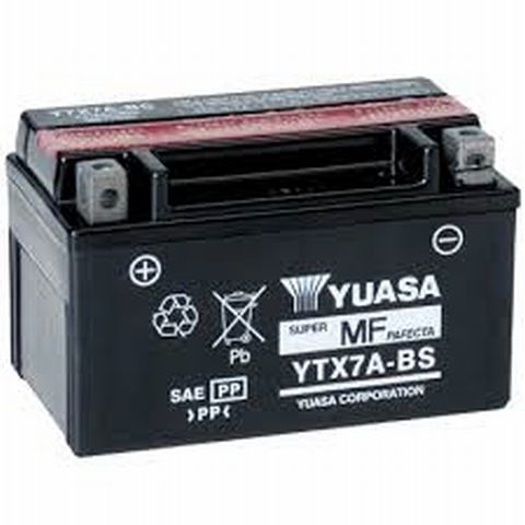 Batterie Yuasa pour scooter YTX7A BS (Motobi)