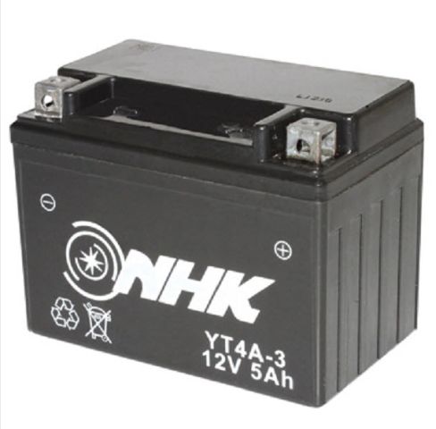 Batterie 12V GEL 5Ah YB4L-BS für Tomos und Bye Bike