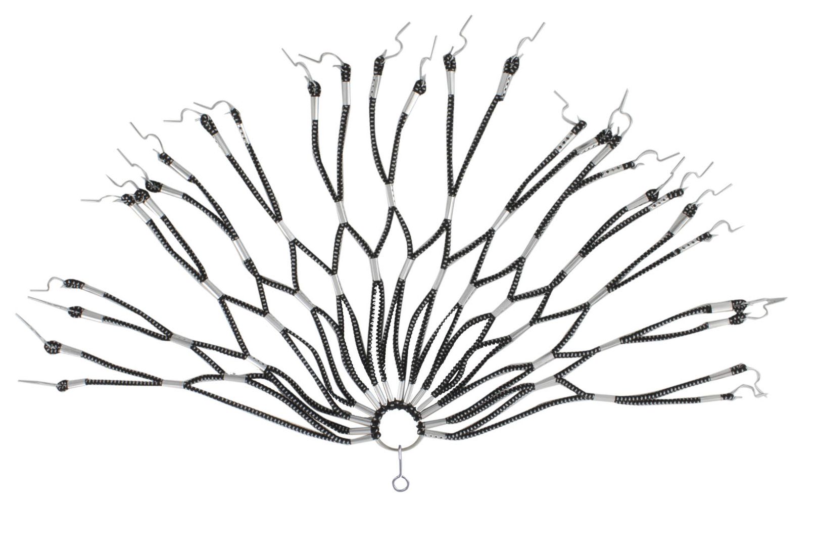 Filet à vêtements croisé 1 paire noir