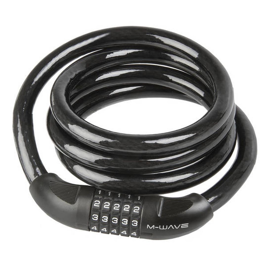 M-Wave Zahlenseilschloss DS 20.10 1800 x 20 mm schwarz