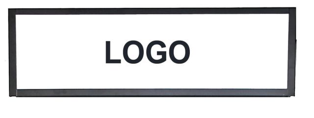 Logo-Schildhalter zu Displaywand