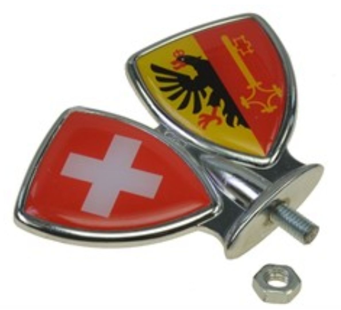 Schutzblech-Emblem / Zierwappen Genf