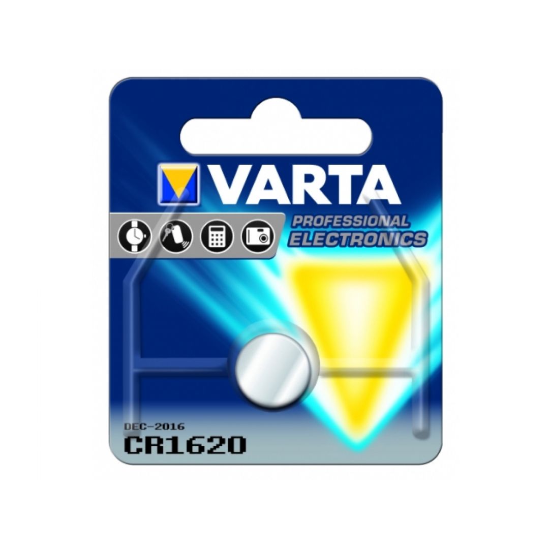 Varte pile CR 1620 ø 16.0 x 2.0 mm Blister de 1 pc
