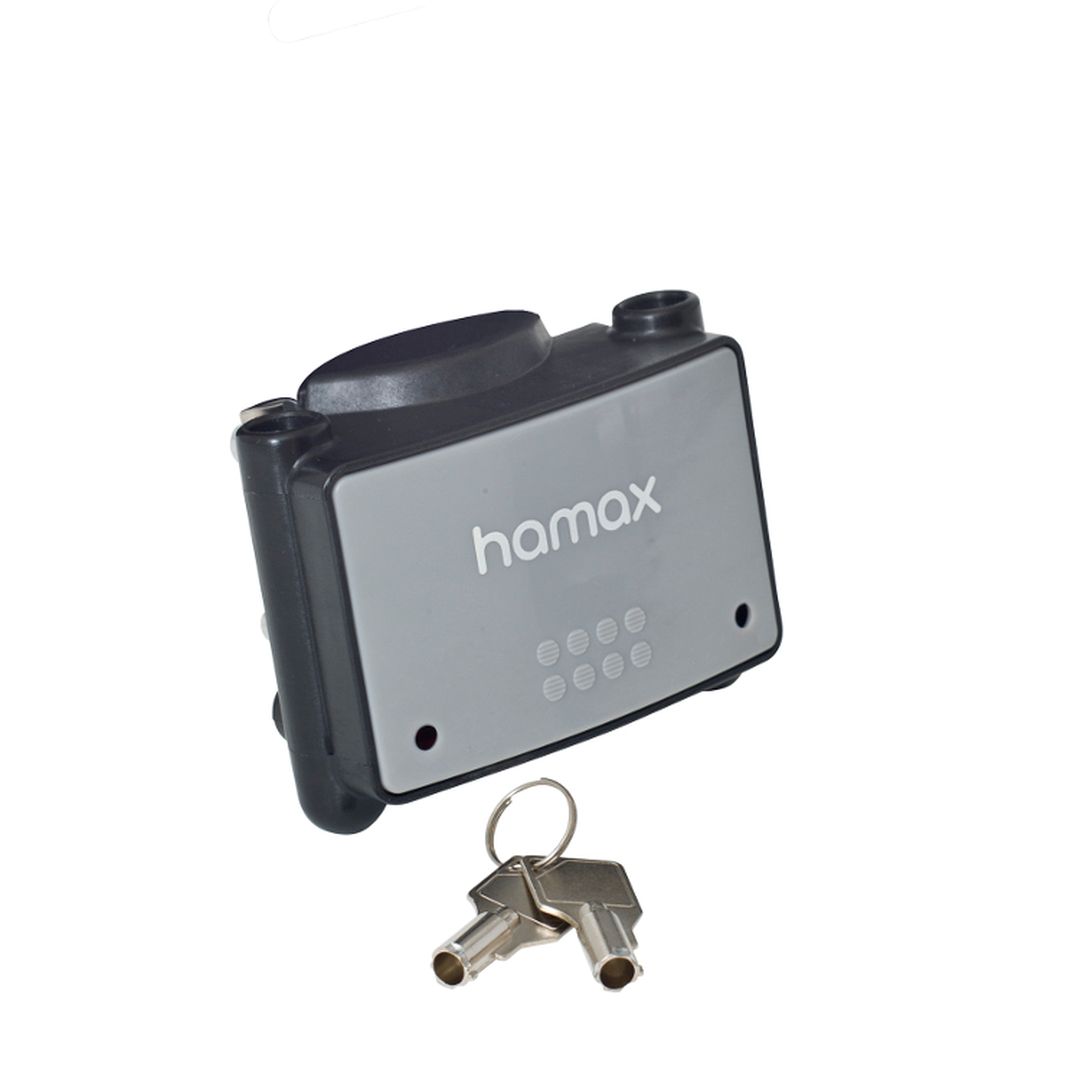 Hamax Kindersitzhalter für Sattelrohrbefestigung mit Schloss Hamax Kindersitzhalter für Sattelrohrbefestigung mit Schloss