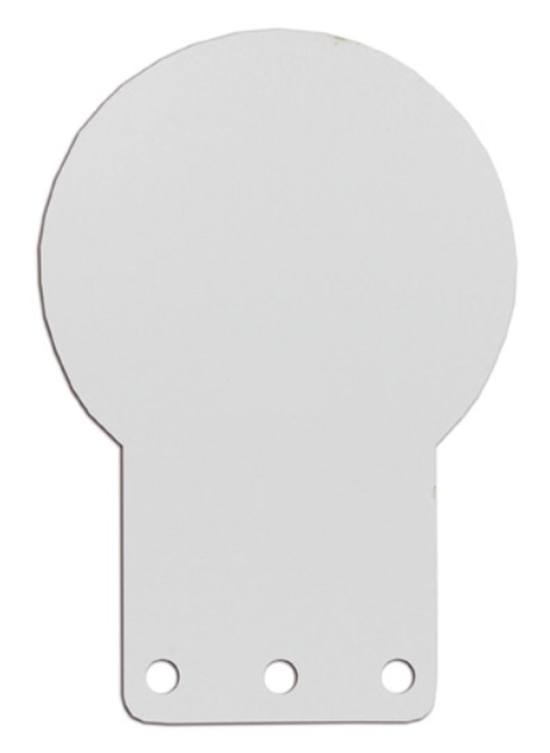 Plaque de vitesse alu ronde noire