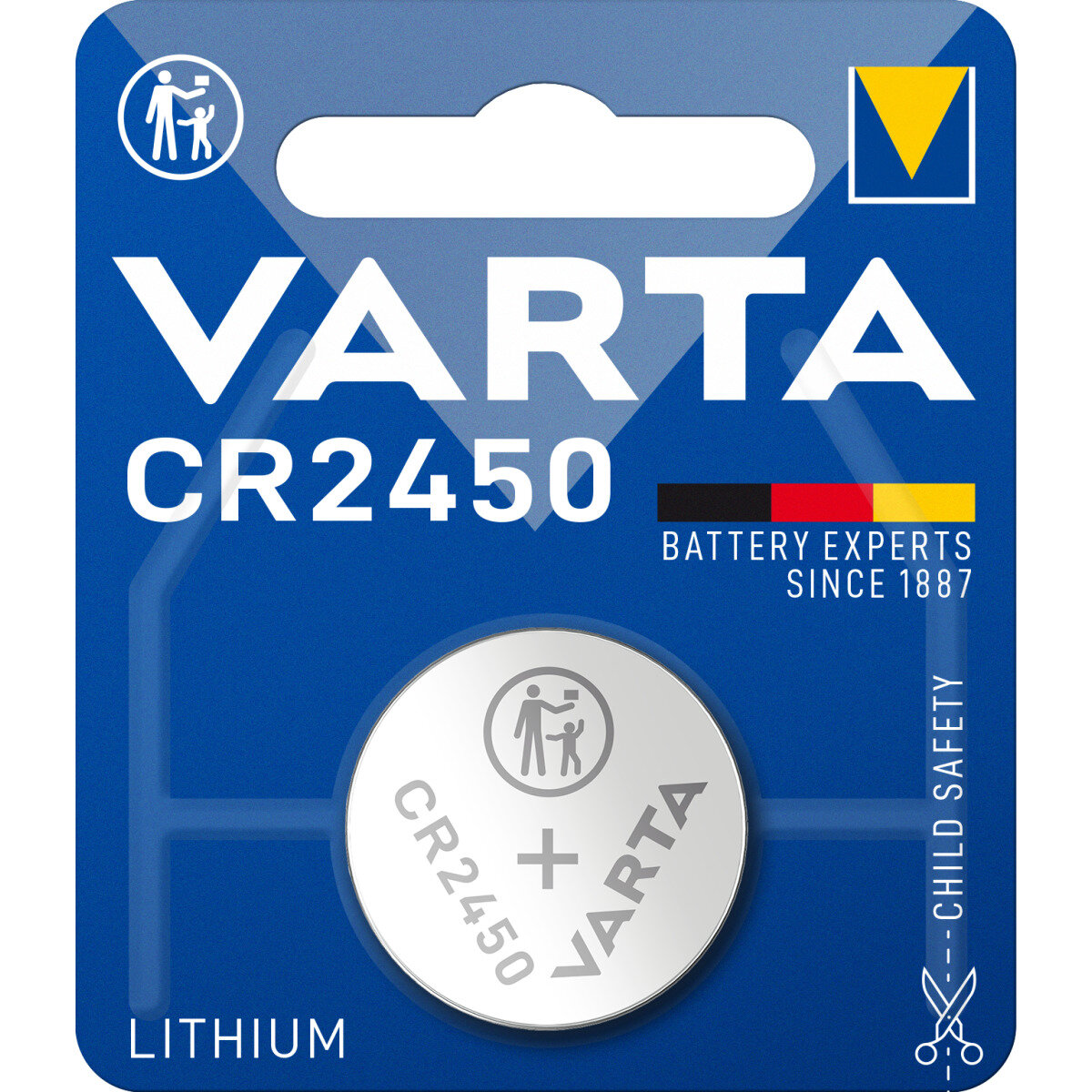 Varta Batterie CR2450 ø 24.5 x 5 mm Blister à 1 Stk.
