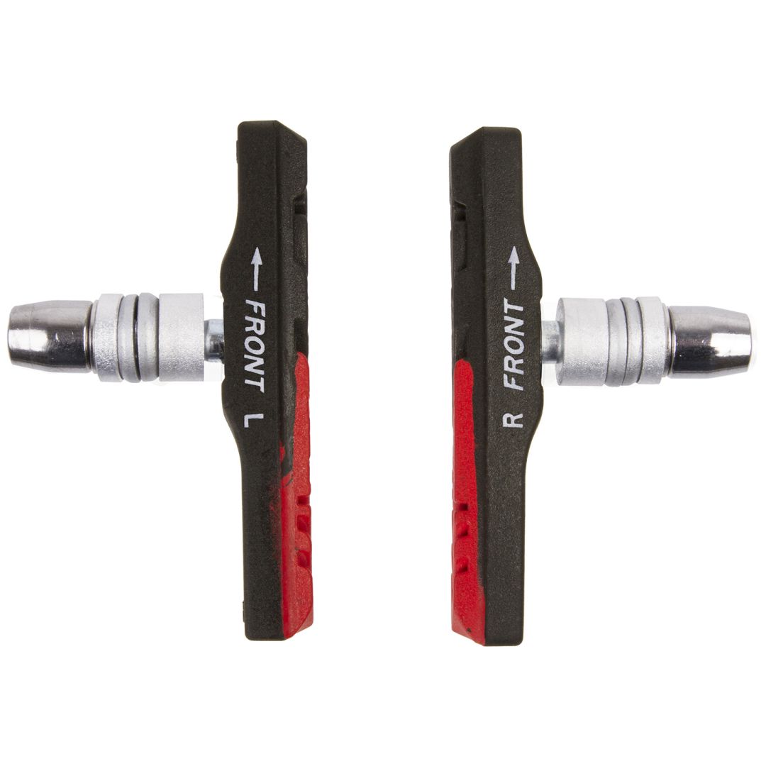 M-Wave Bremsschuhe V-Brake Paar rot/schwarz