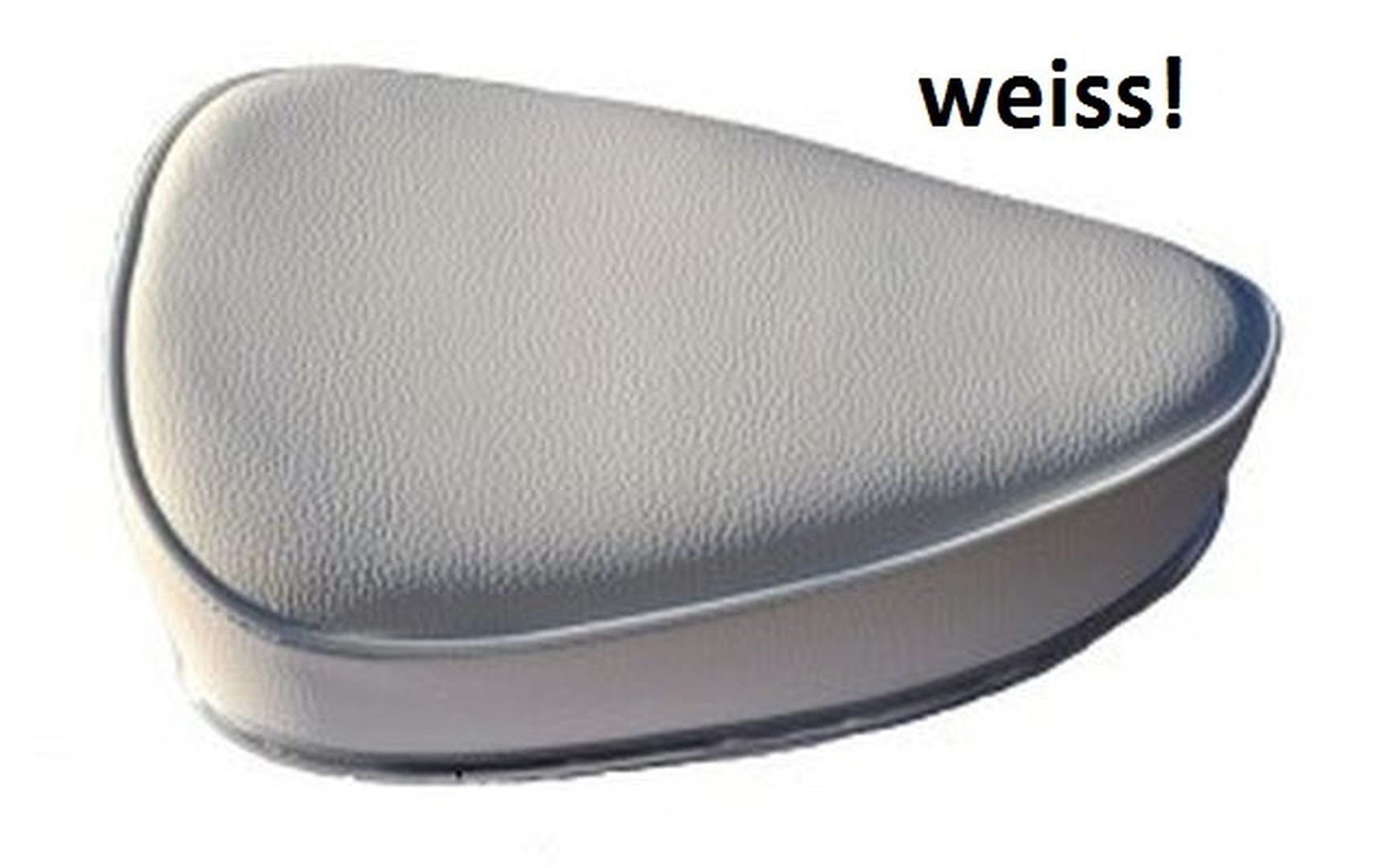 Sattel Mofa (Bänkli) weiss