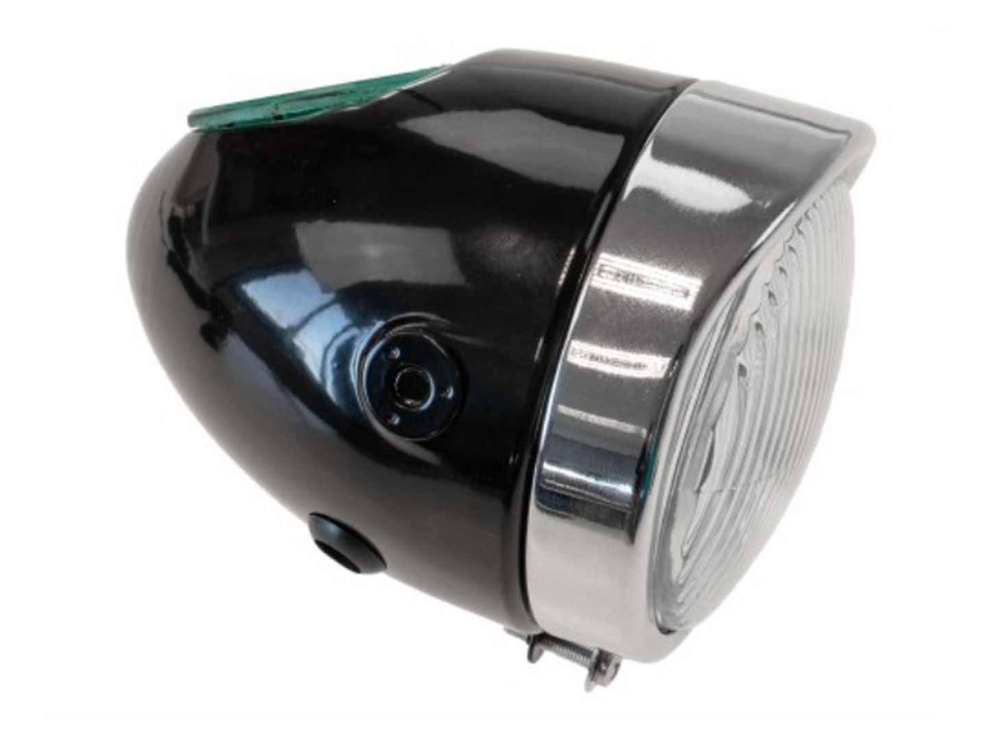 Scheinwerfer (Eierlampe) chrom/schwarz