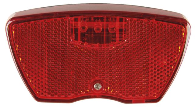 feu-arrière batterie 2 LED fixation sur porte-bagages 80 mm