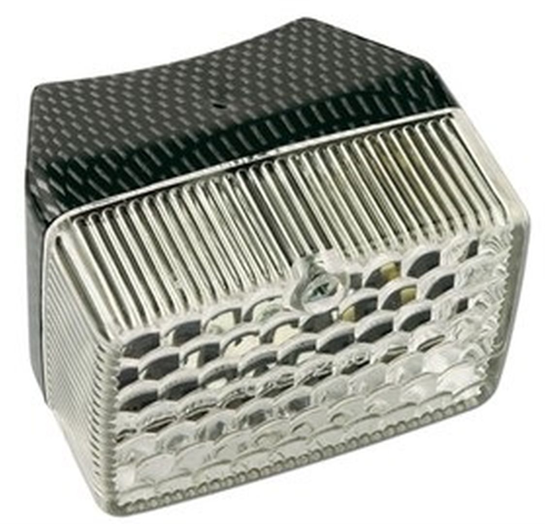 Rücklicht Mofa carbon-weiss