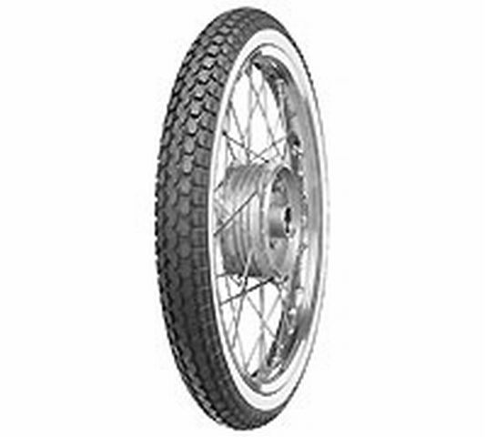 Continental Pneu Cyclomoteur 2-19 KKS 10 WW paroi blanche 24B TT avant + arrière