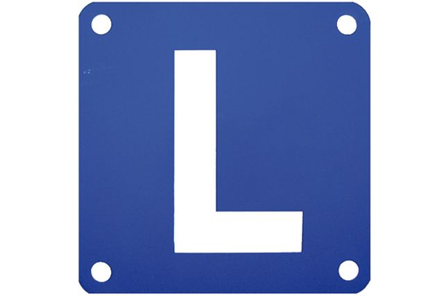 L-Schild Alu