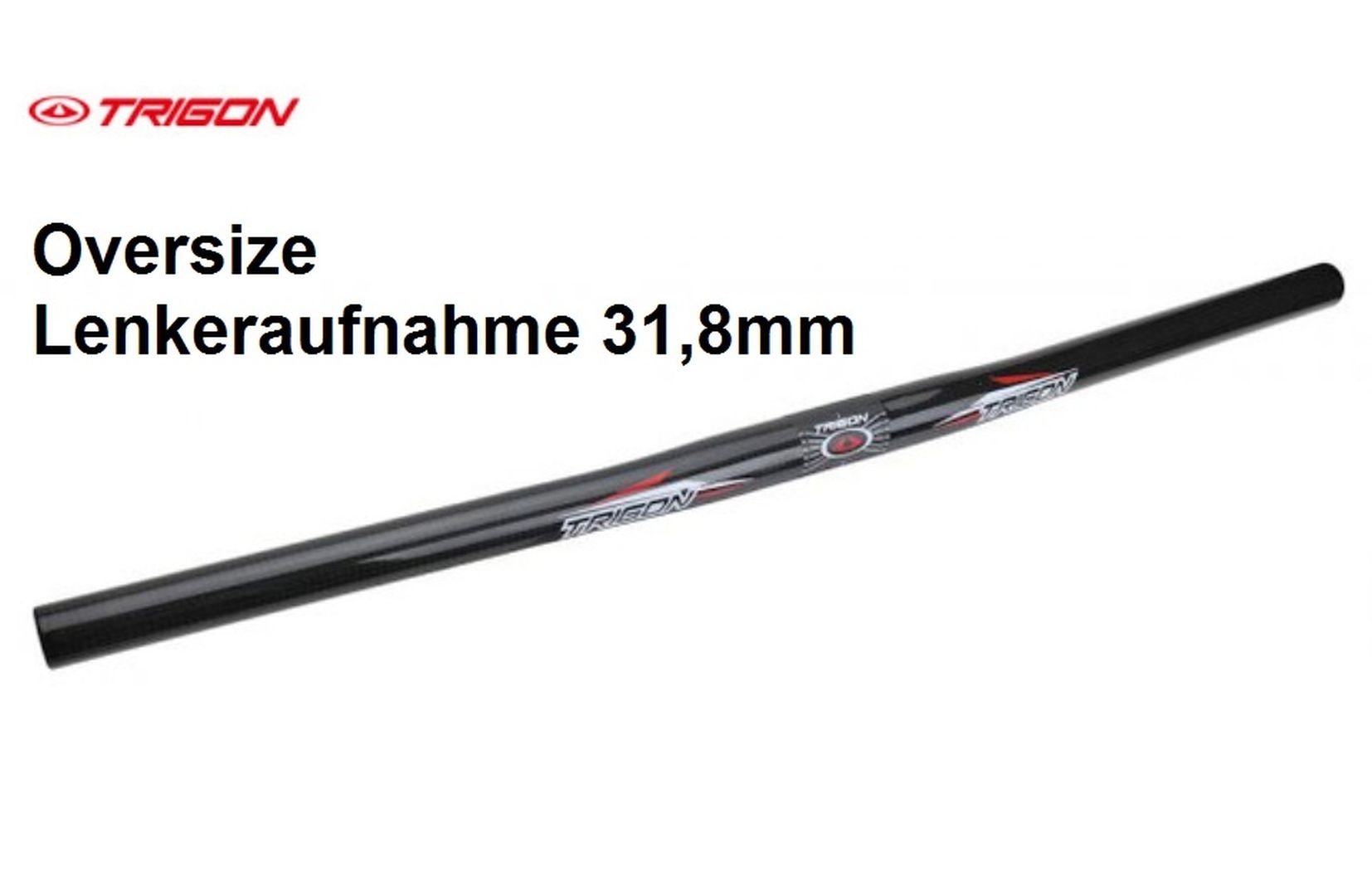 Guidon DH carbone 580mm 22.2/31.8 noir