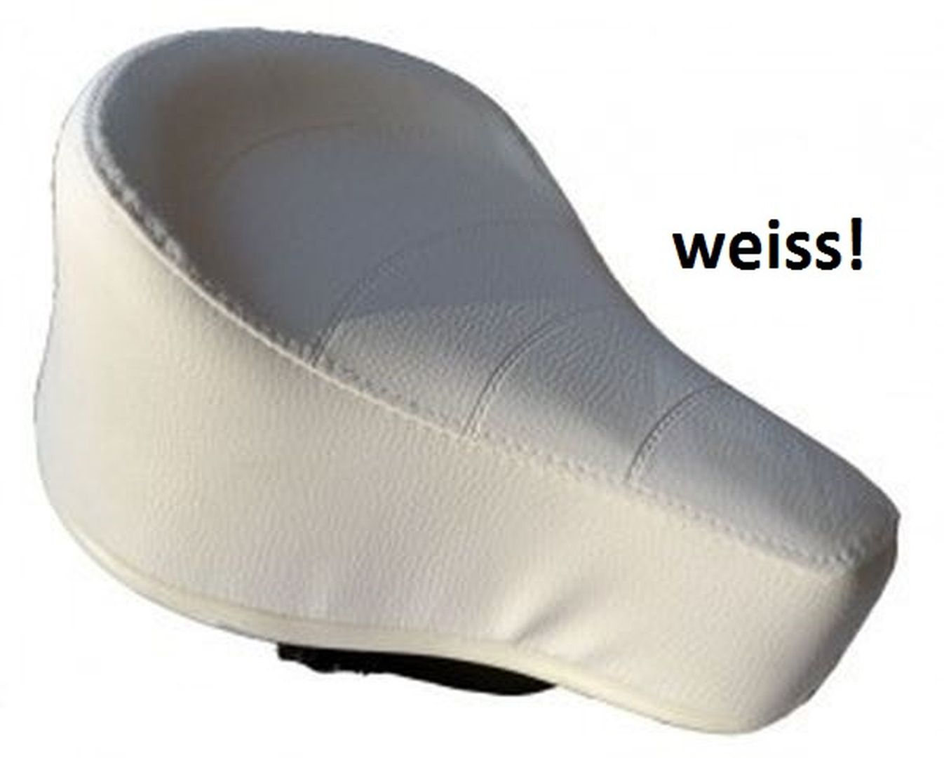 Sattel Mofa Cross weiss
