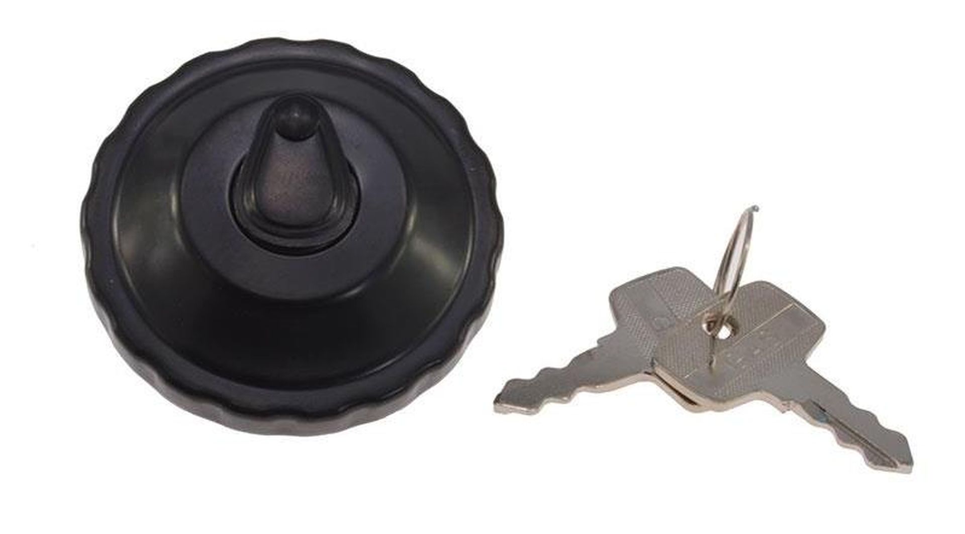 Tankdeckel Imitation 30 mm Bajonett mit Schloss schwarz