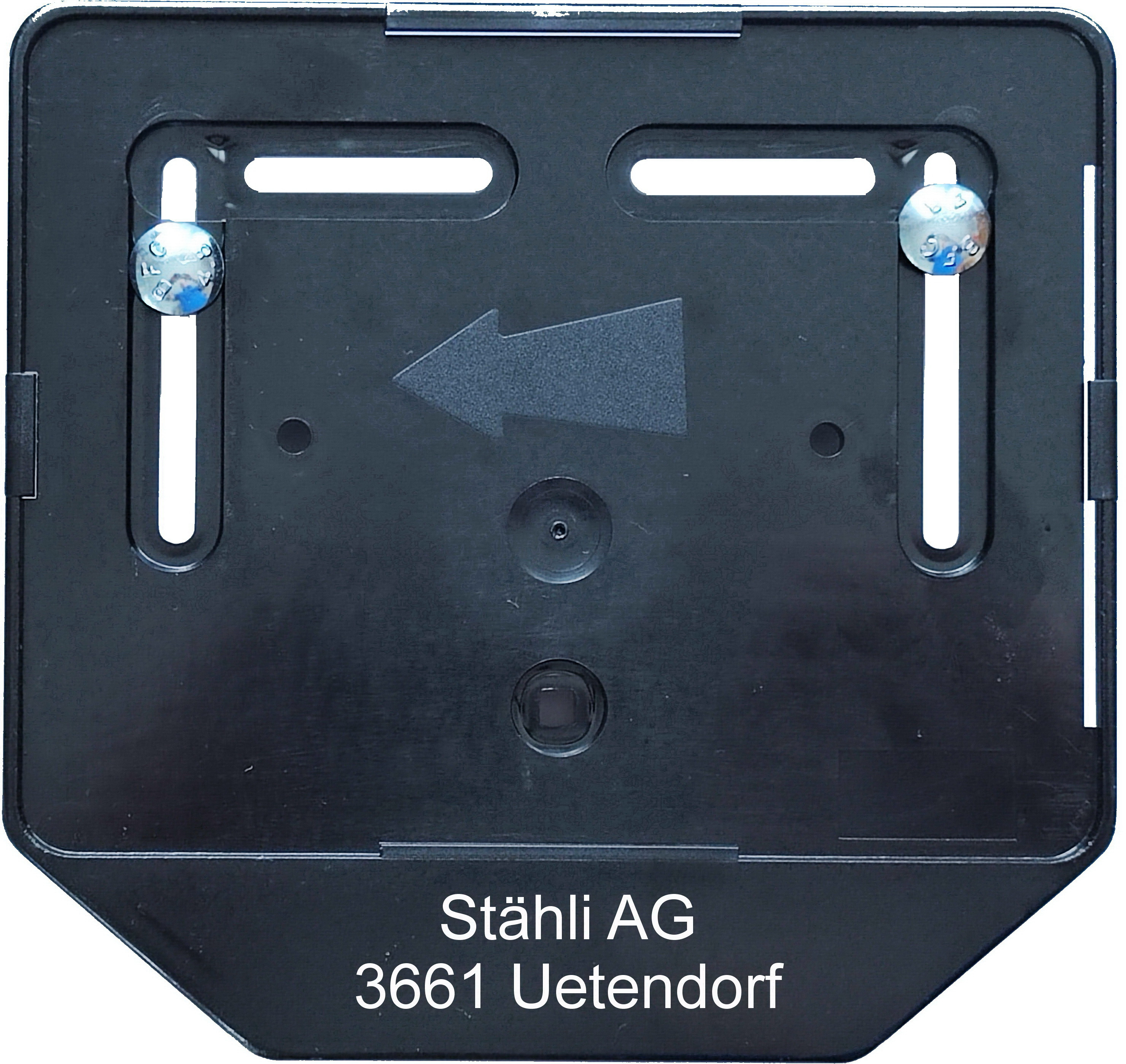 Nummernplatte Moto plastik bedruckt schwarz